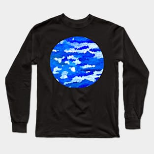 Abstract ocean print Long Sleeve T-Shirt